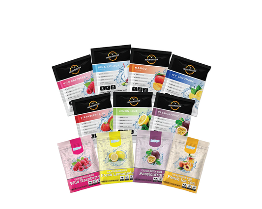 Protein Water Sample - Feel Good & Protein Perfection - 10 Flavoured Sachets