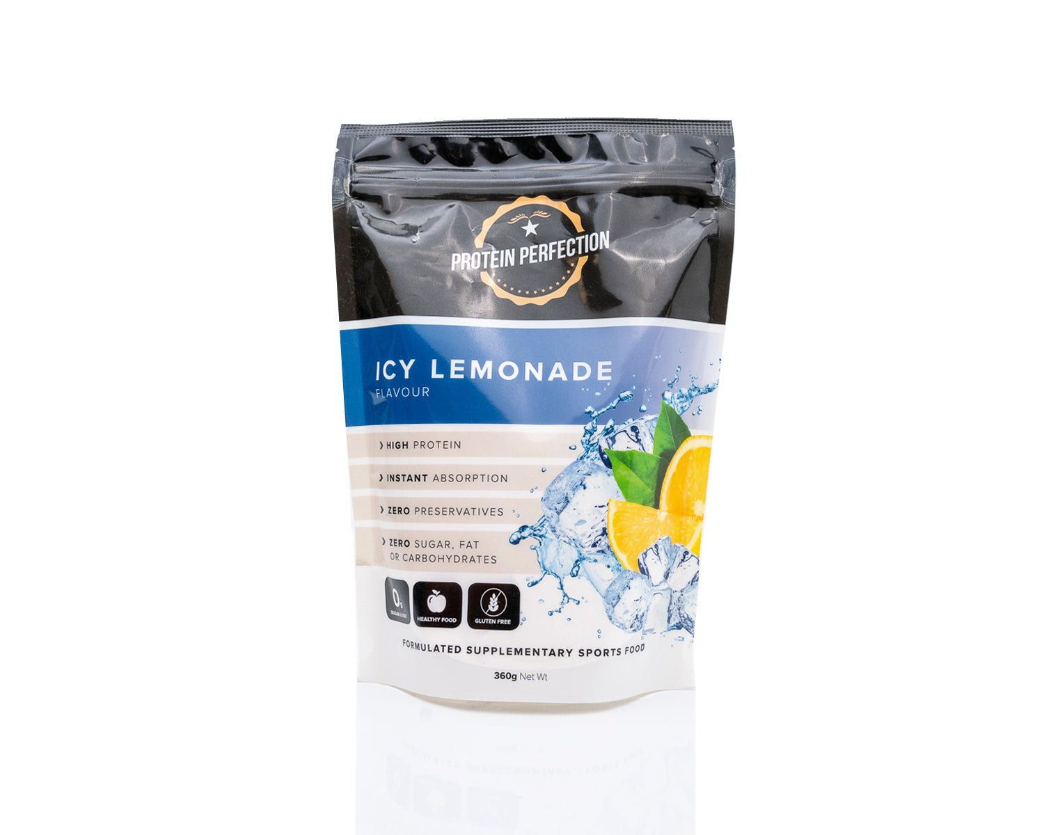 Protein Water Icy Lemonade Bag Front