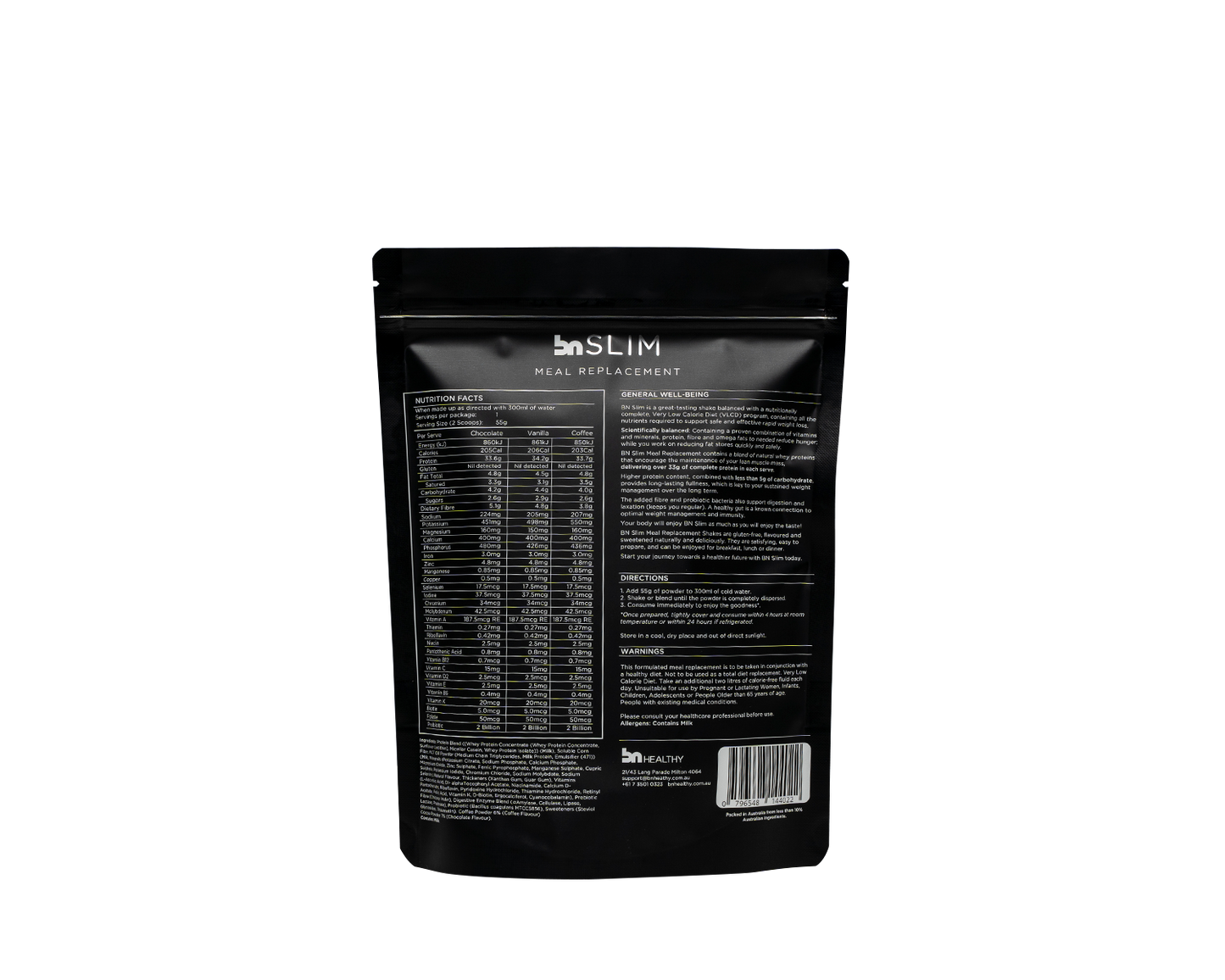 BN Slim Trial Pack Meal Replacement Shakes - BN Healthy