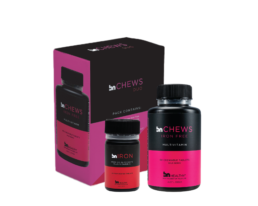 BN Chews Duo Chewable Multivitamins & Iron Bisglycinate BN Healthy